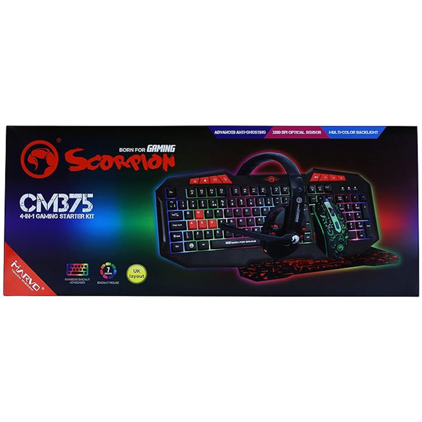 Marvo CM375 4-in-1 Gaming Starter Kit