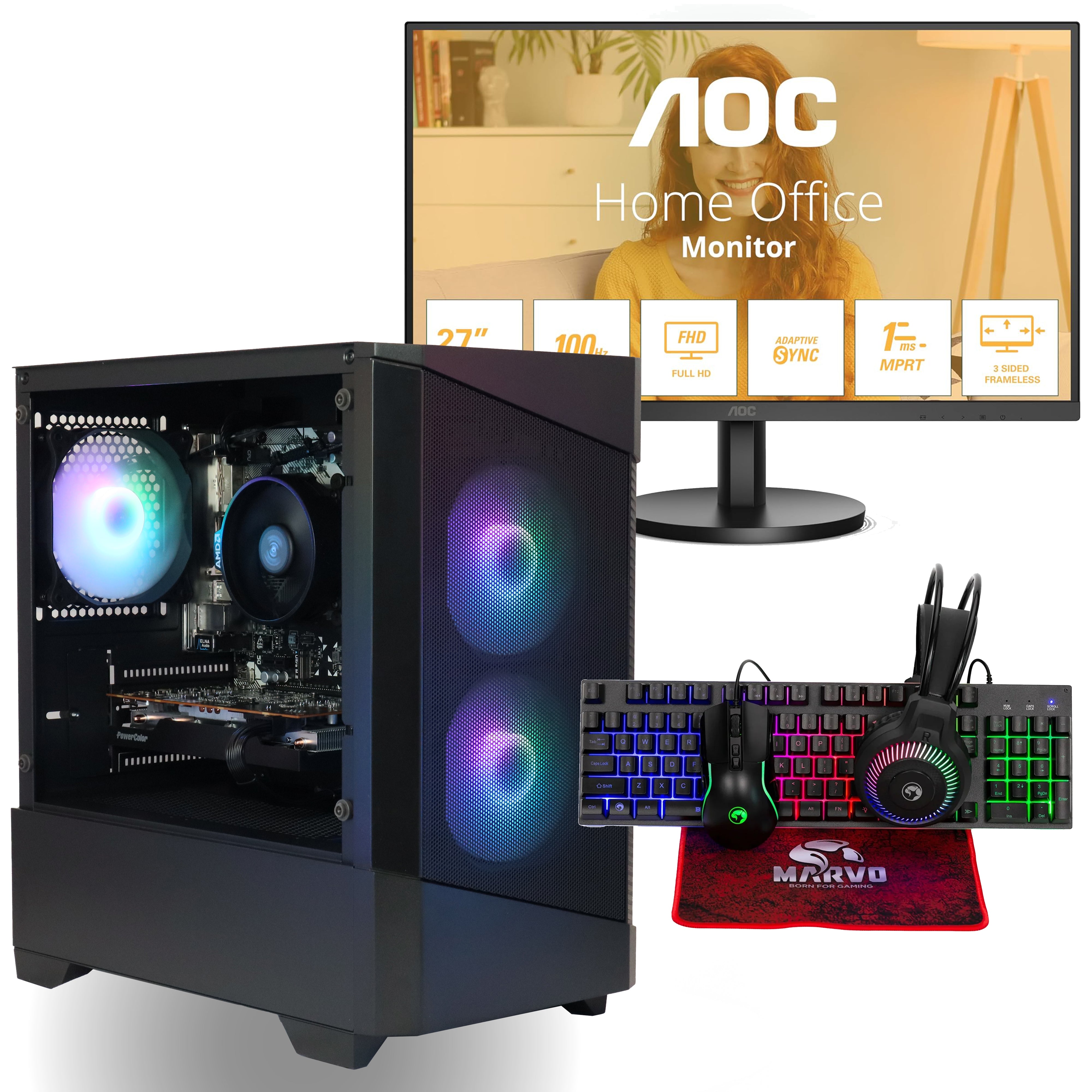 デスクトップPC RYZEN5 5500 Radeon RX 6600 16GB The BEST RX 6600 Gaming PC in 2024 - (Ryzen 5 5500 + RX 6600